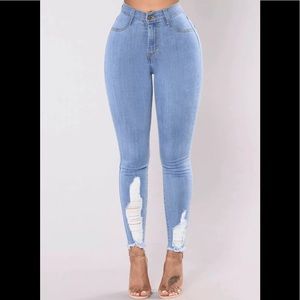 Fashion nova high waist skinny jeans size 11